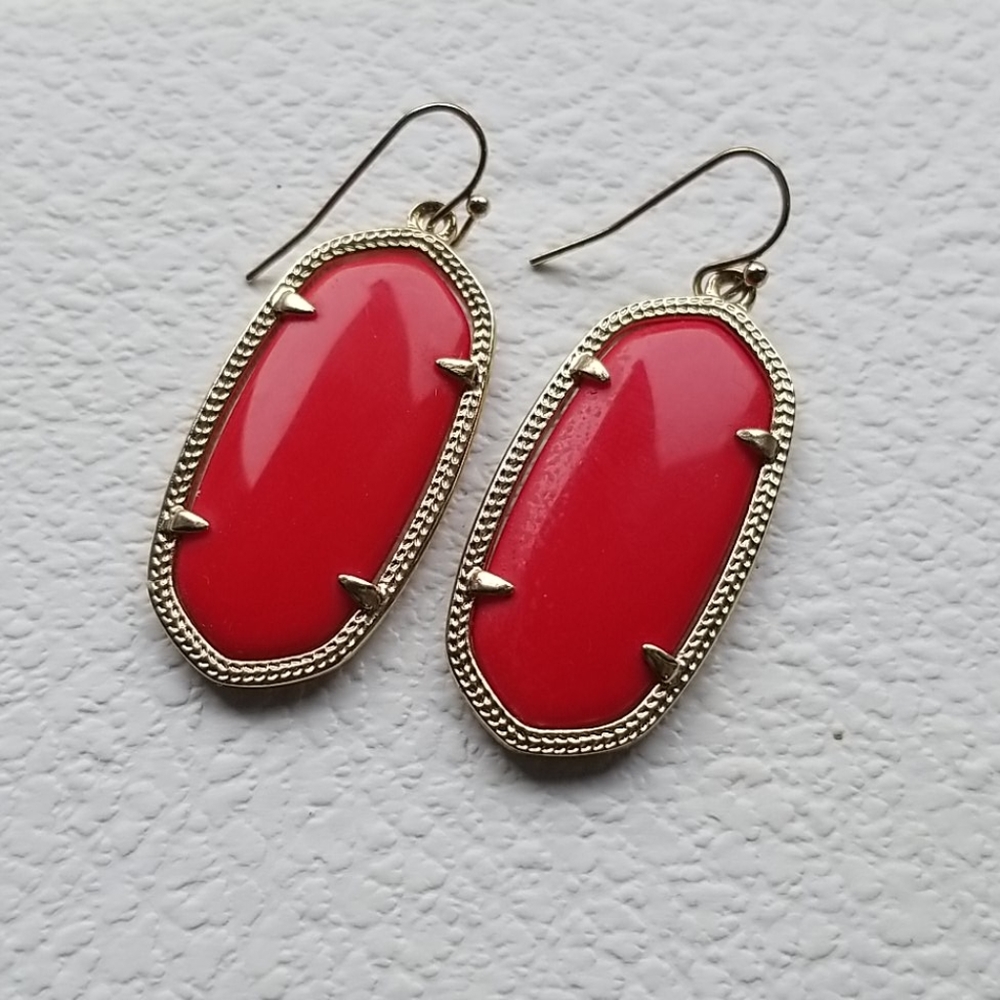 Kendra Scott Red Elle Earrings